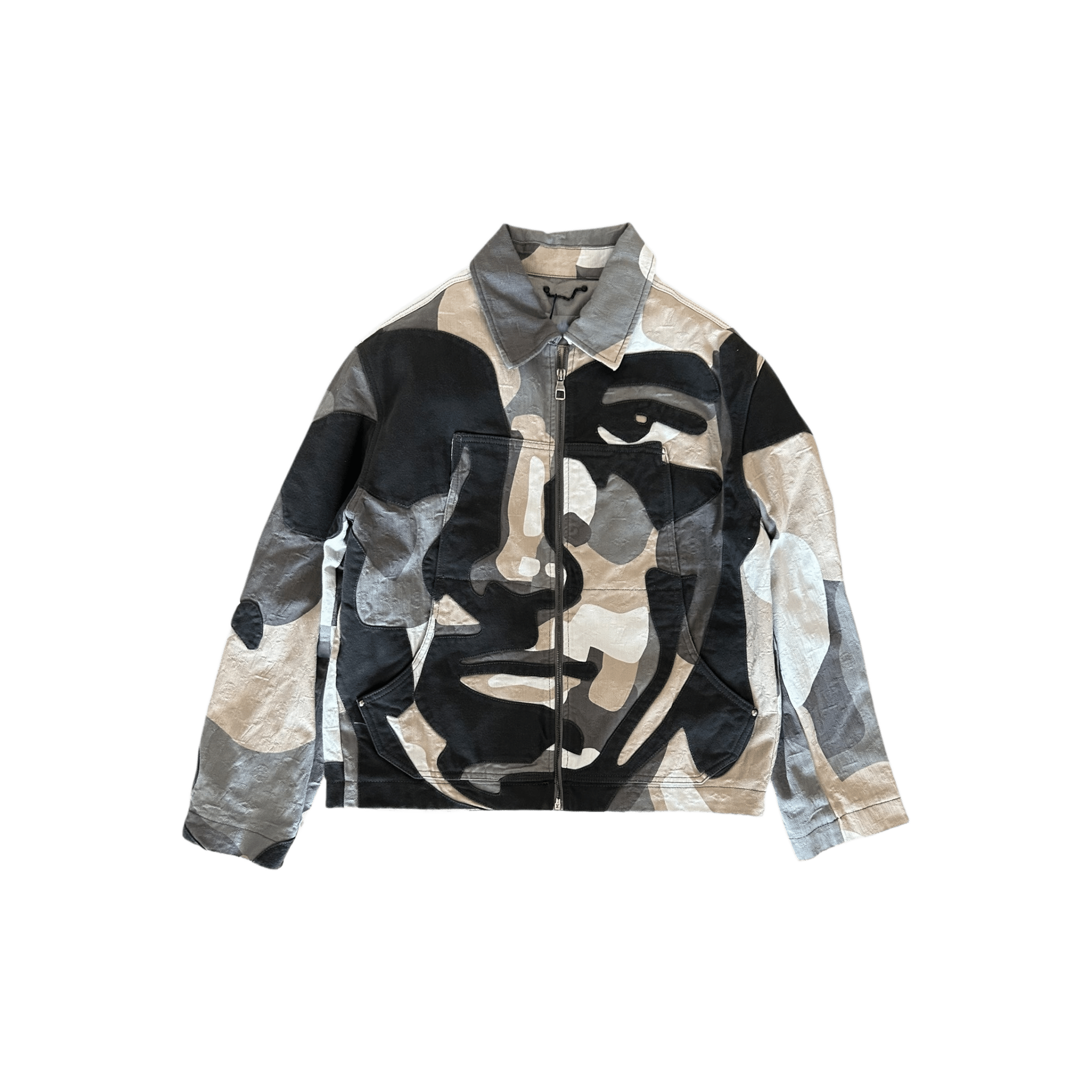 Louis Vuitton KidSuper Brown Camouflage Monogram Face Work Jacket - Morely TrendsLouis Vuitton Type here:)