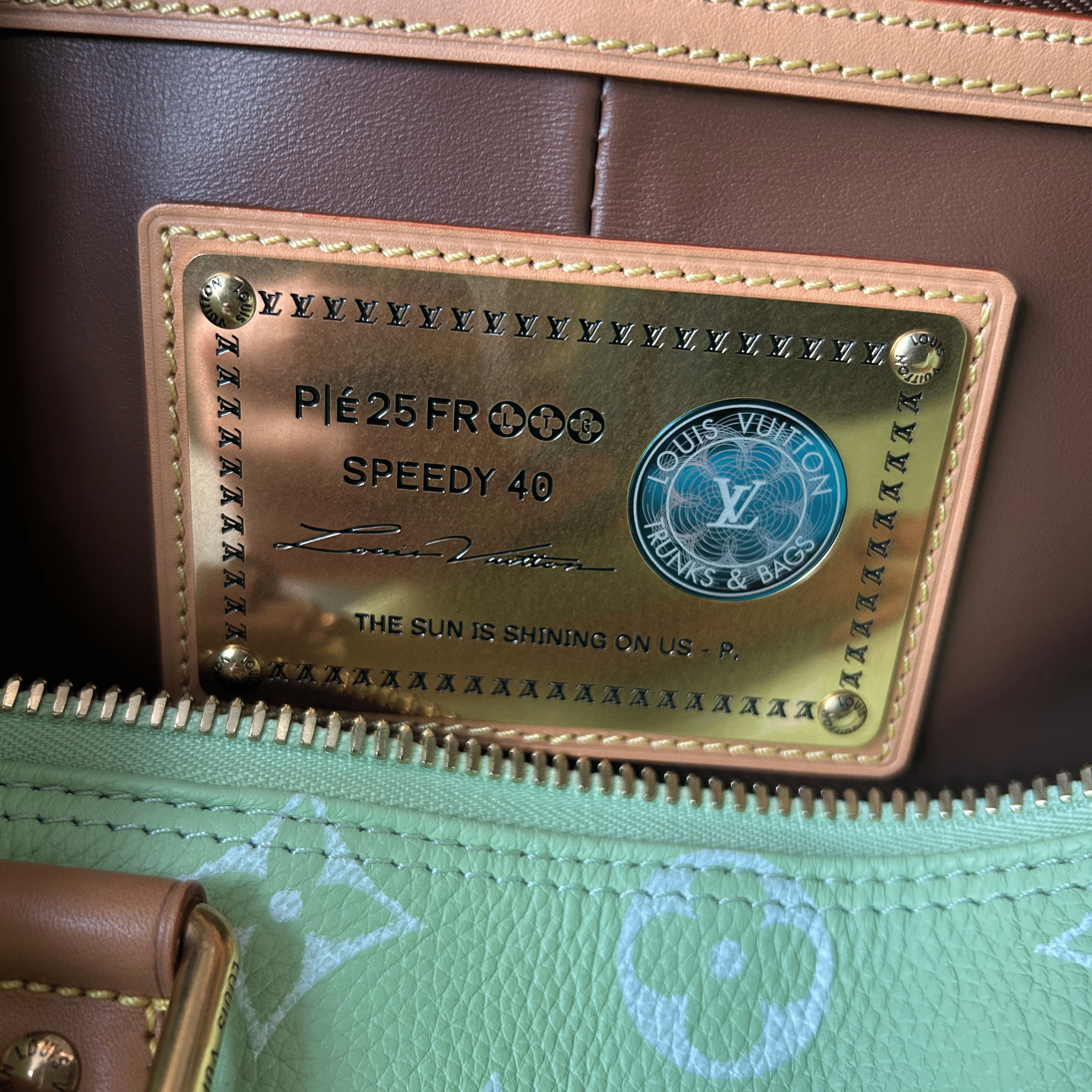 Louis Vuitton Lime Green & White Monogram P9 Speedy 40 - Morely TrendsLouis Vuitton Type here:)