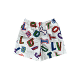 Louis Vuitton NBA White Multicolor Letter Shorts - Morely TrendsLouis Vuitton Type here:)