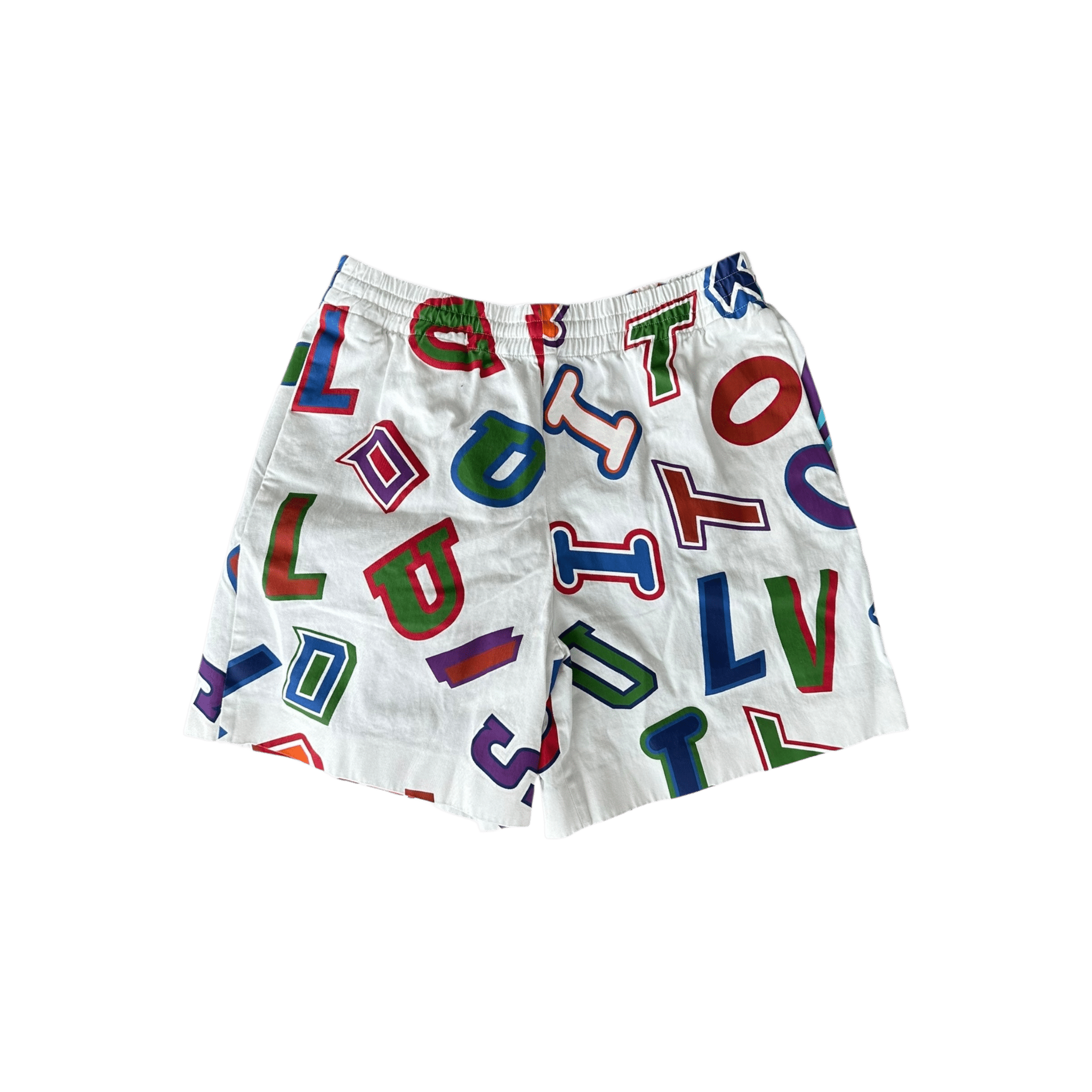 Louis Vuitton NBA White Multicolor Letter Shorts - Morely TrendsLouis Vuitton Type here:)