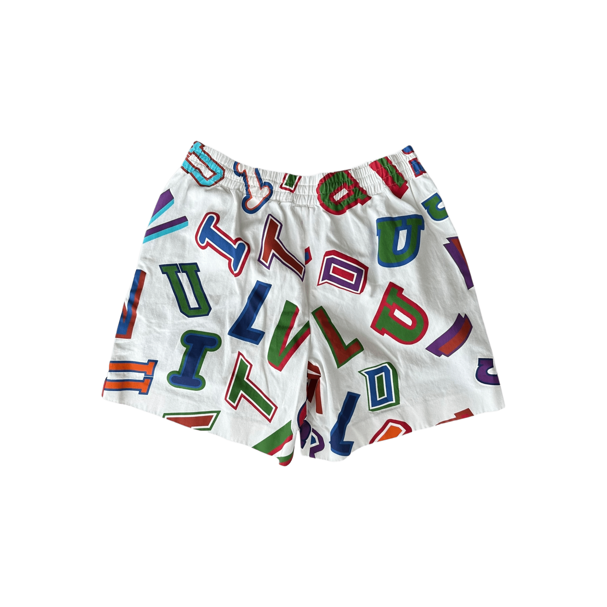 Louis Vuitton NBA White Multicolor Letter Shorts - Morely TrendsLouis Vuitton Type here:)