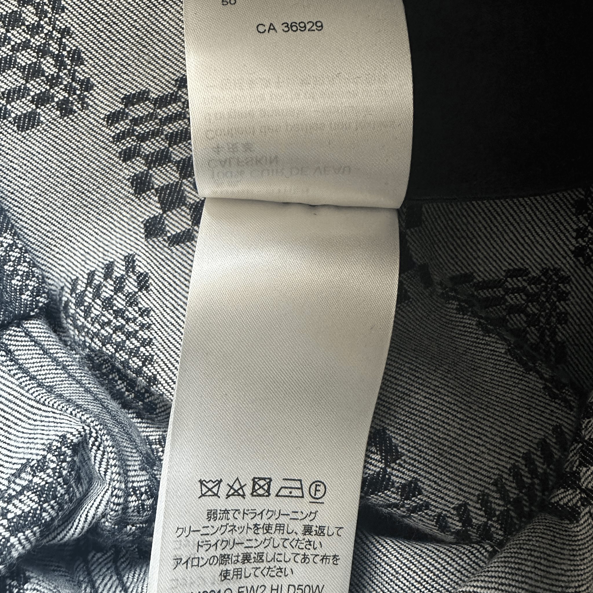 Louis Vuitton Navy Distorted Damier Print Jeans - Morely TrendsLouis Vuitton Type here:)