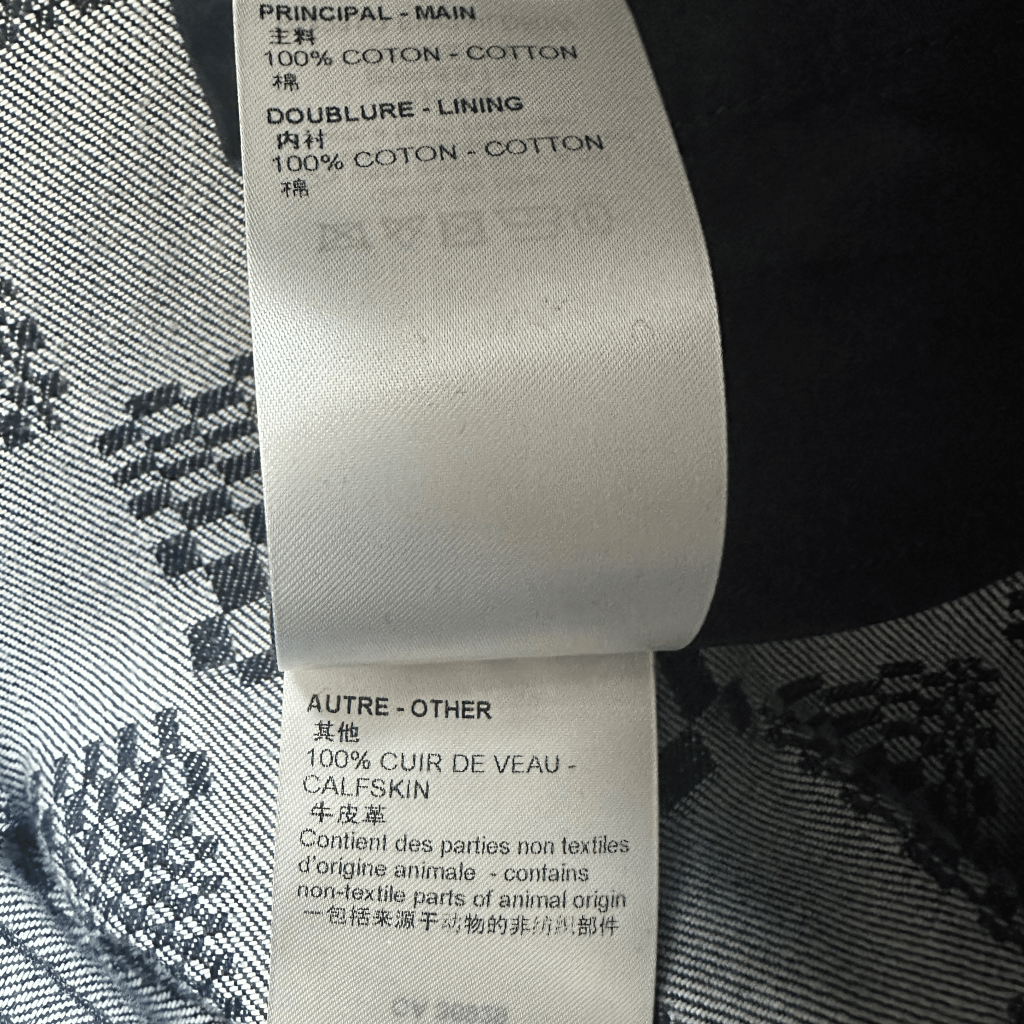 Louis Vuitton Navy Distorted Damier Print Jeans - Morely TrendsLouis Vuitton Type here:)