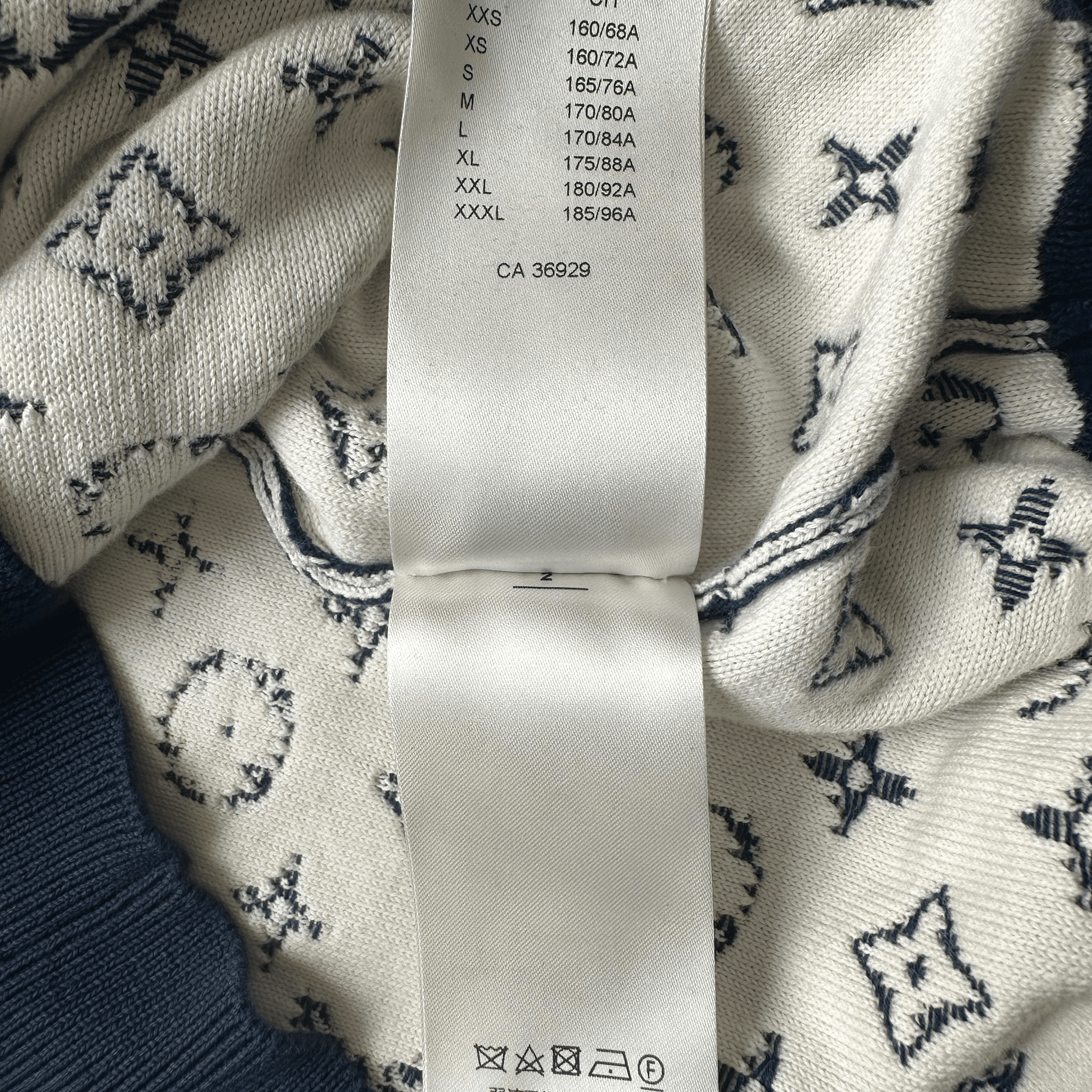 Louis Vuitton Navy & White Monogram Gradient Sweater - Morely TrendsLouis Vuitton Type here:)