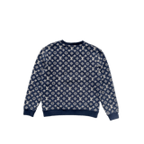 Louis Vuitton Navy & White Monogram Sweater - Morely TrendsLouis Vuitton Type here:)