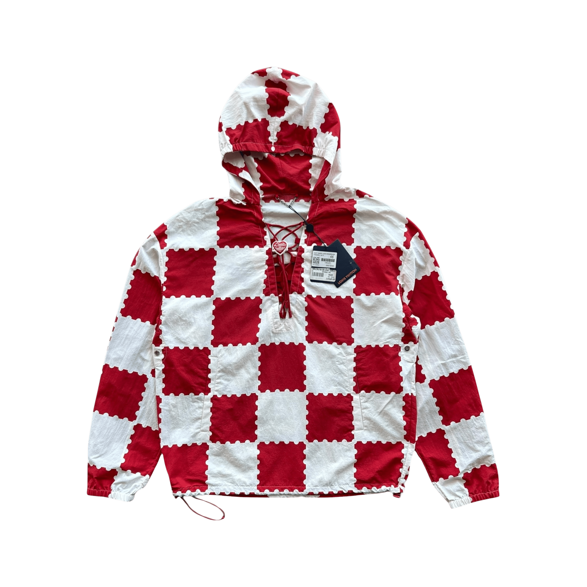 Louis Vuitton Nigo Red & White Checkered Windbreaker - Morely TrendsLouis Vuitton Type here:)