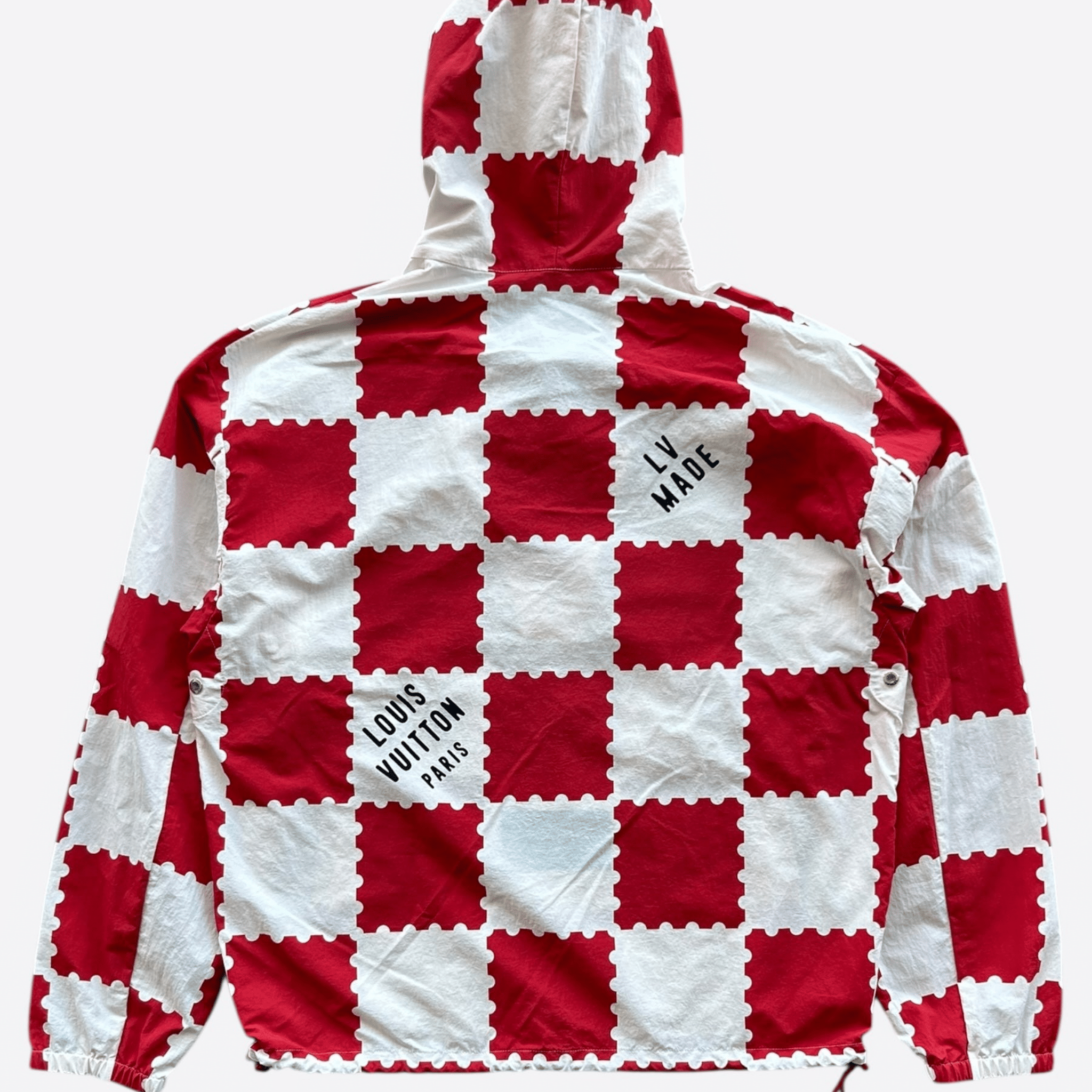 Louis Vuitton Nigo Red & White Checkered Windbreaker - Morely TrendsLouis Vuitton Type here:)