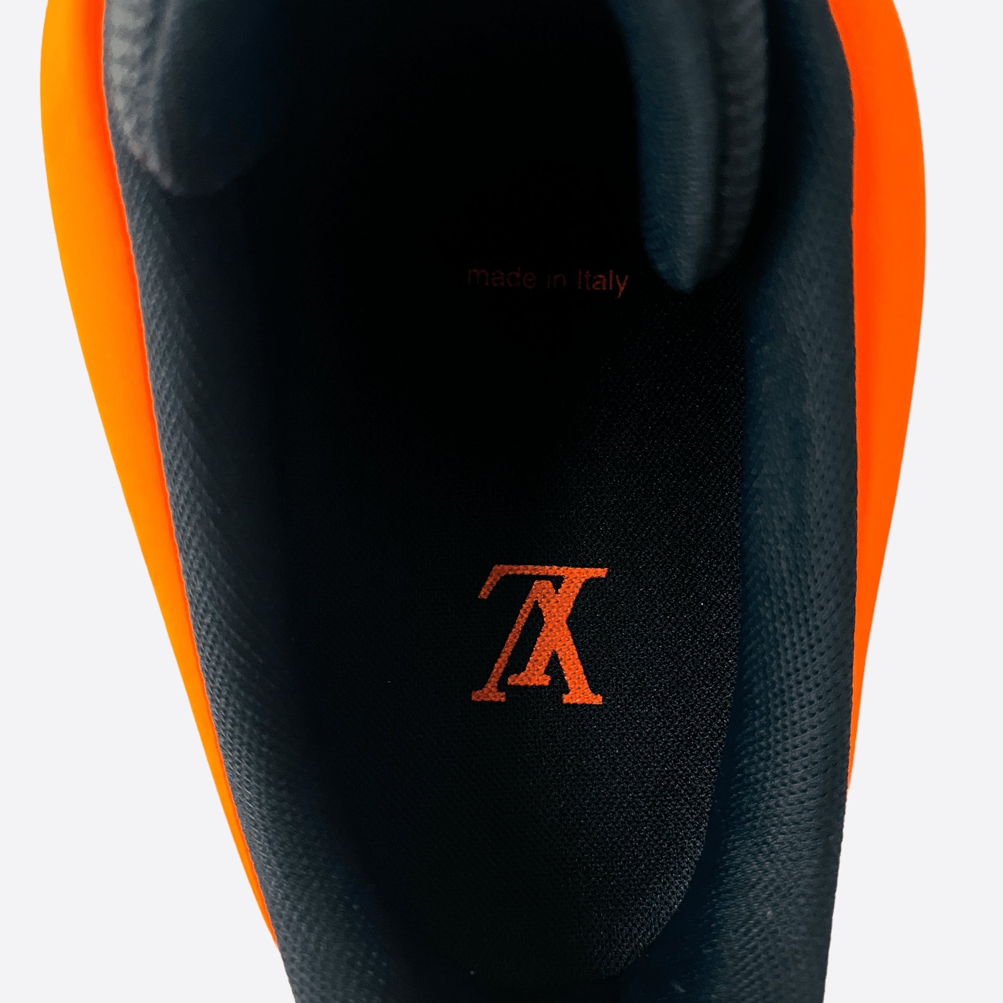 Louis Vuitton Orange & Black Millenium Sneaker - Morely TrendsLouis Vuitton Type here:)