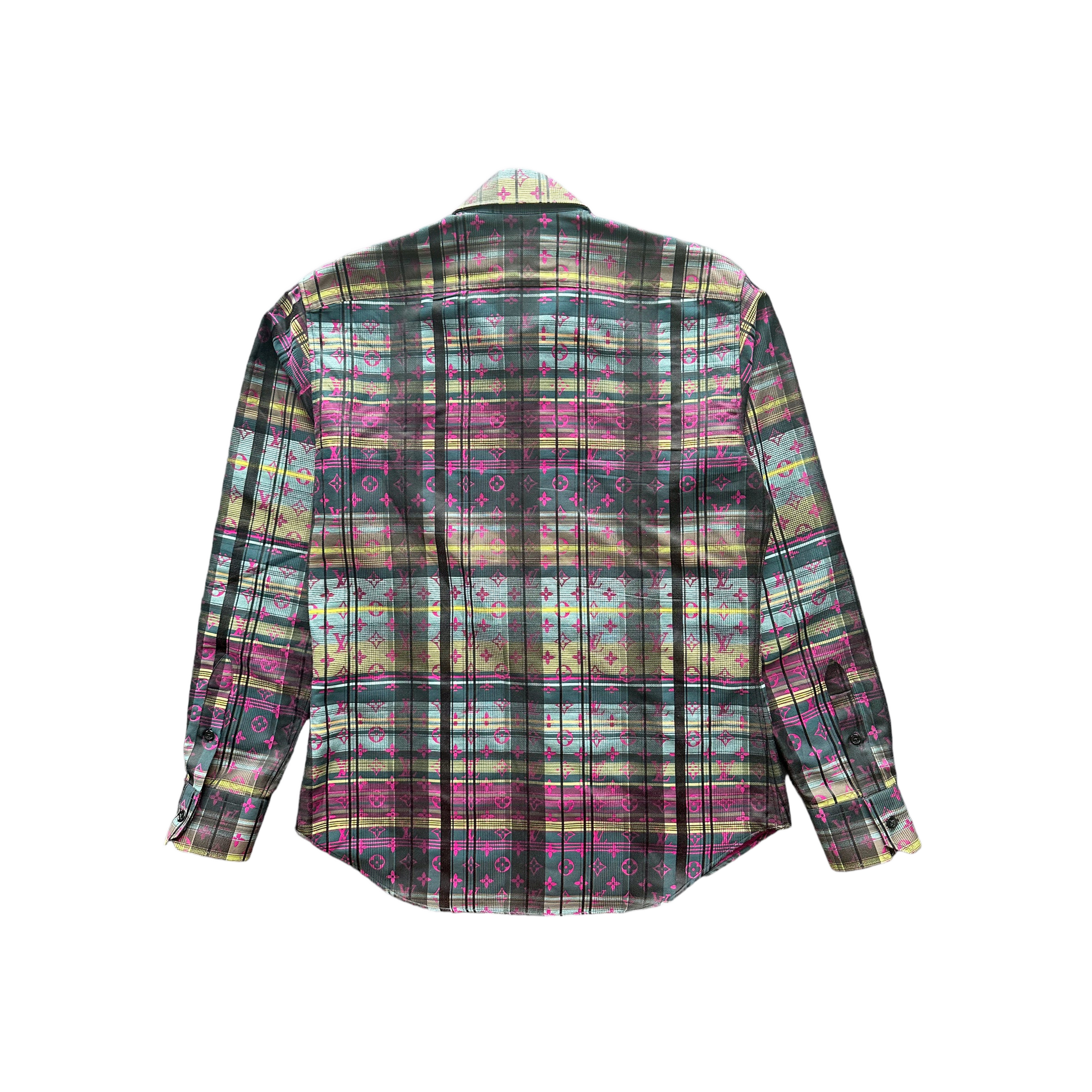 Louis Vuitton Plaid & Pink Monogram Button Up Shirt - Morely TrendsLouis Vuitton Type here:)