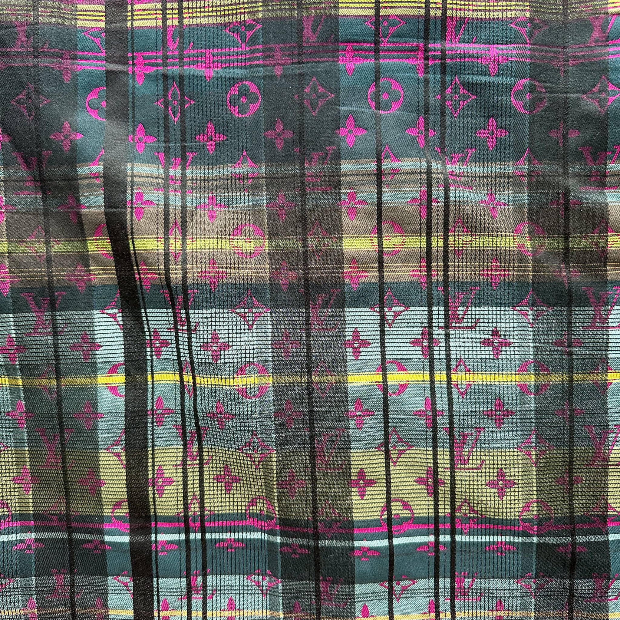 Louis Vuitton Plaid & Pink Monogram Button Up Shirt - Morely TrendsLouis Vuitton Type here:)
