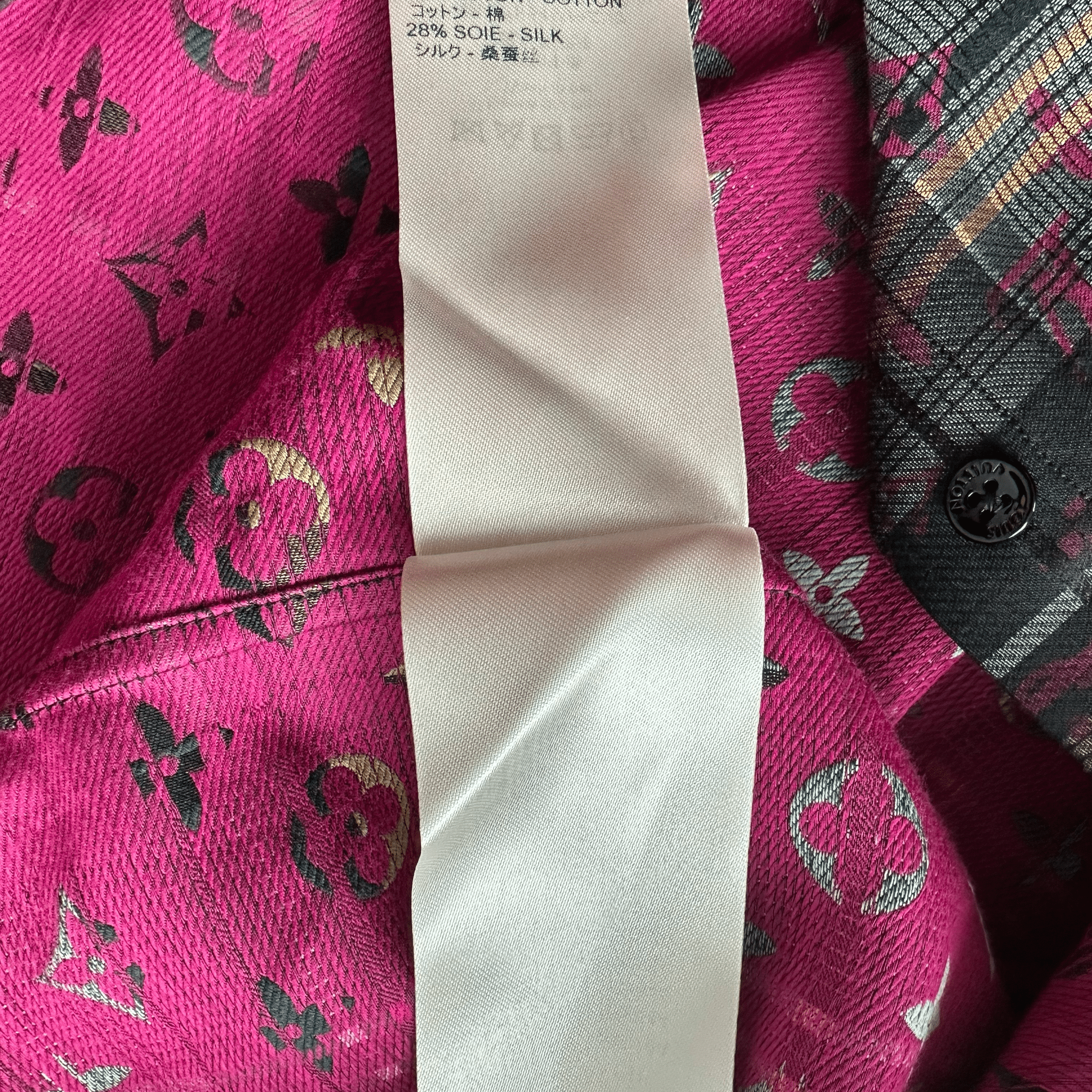 Louis Vuitton Plaid & Pink Monogram Button Up Shirt - Morely TrendsLouis Vuitton Type here:)