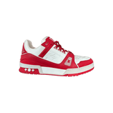 Louis Vuitton Product Red & White Monogram Trainers - Morely TrendsLouis Vuitton Type here:)