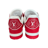 Louis Vuitton Product Red & White Monogram Trainers - Morely TrendsLouis Vuitton Type here:)