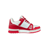Louis Vuitton Product Red & White Monogram Trainers - Morely TrendsLouis Vuitton Type here:)