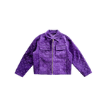 Louis Vuitton Purple Embossed Monogram Suede Workwear Jacket - Morely TrendsLouis Vuitton Type here:)