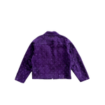 Louis Vuitton Purple Embossed Monogram Suede Workwear Jacket - Morely TrendsLouis Vuitton Type here:)
