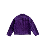 Louis Vuitton Purple Embossed Monogram Suede Workwear Jacket - Morely TrendsLouis Vuitton Type here:)