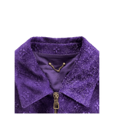 Louis Vuitton Purple Embossed Monogram Suede Workwear Jacket - Morely TrendsLouis Vuitton Type here:)