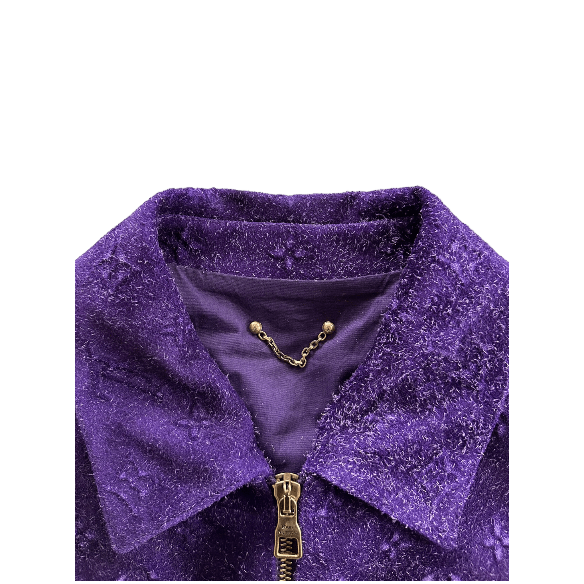 Louis Vuitton Purple Embossed Monogram Suede Workwear Jacket - Morely TrendsLouis Vuitton Type here:)