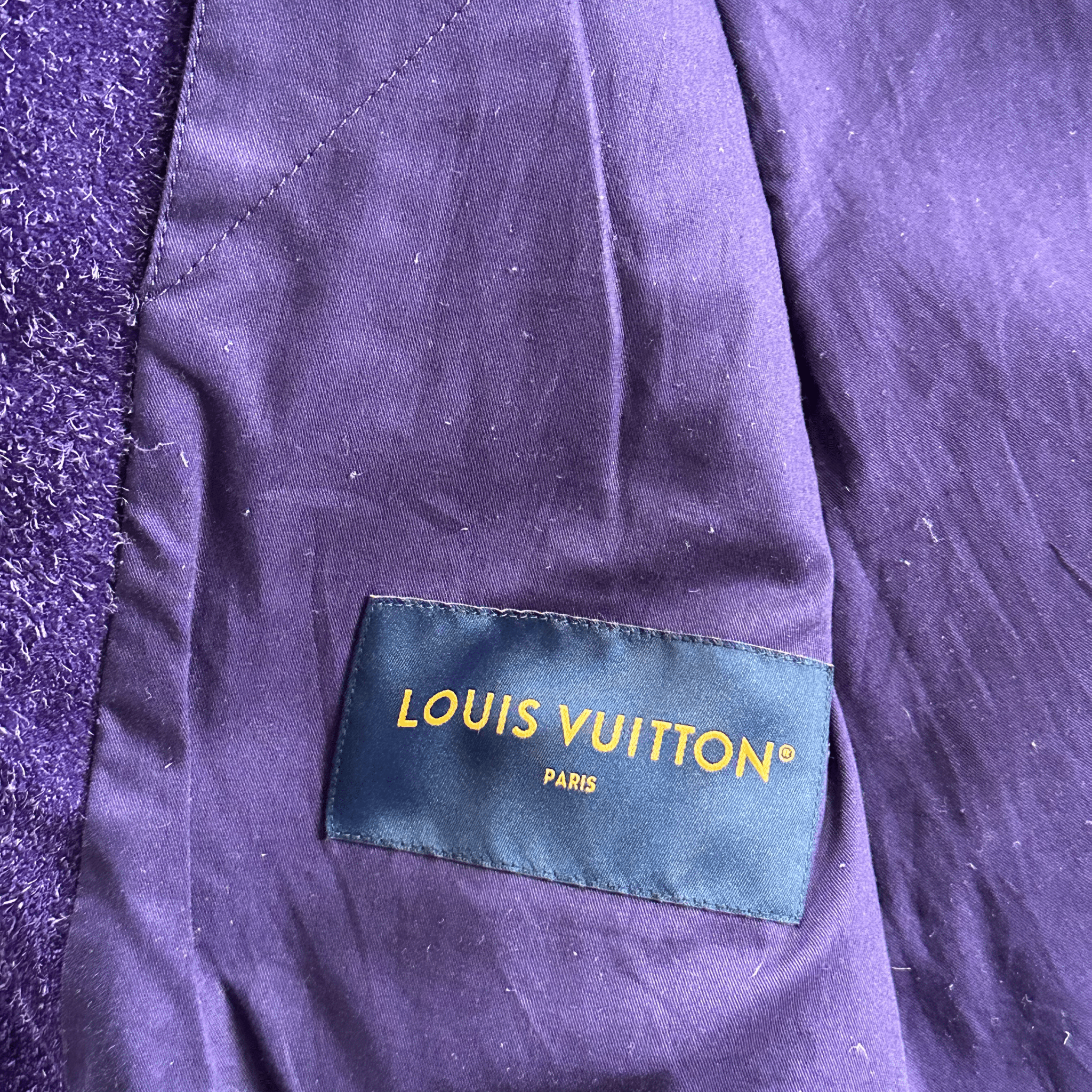 Louis Vuitton Purple Embossed Monogram Suede Workwear Jacket - Morely TrendsLouis Vuitton Type here:)