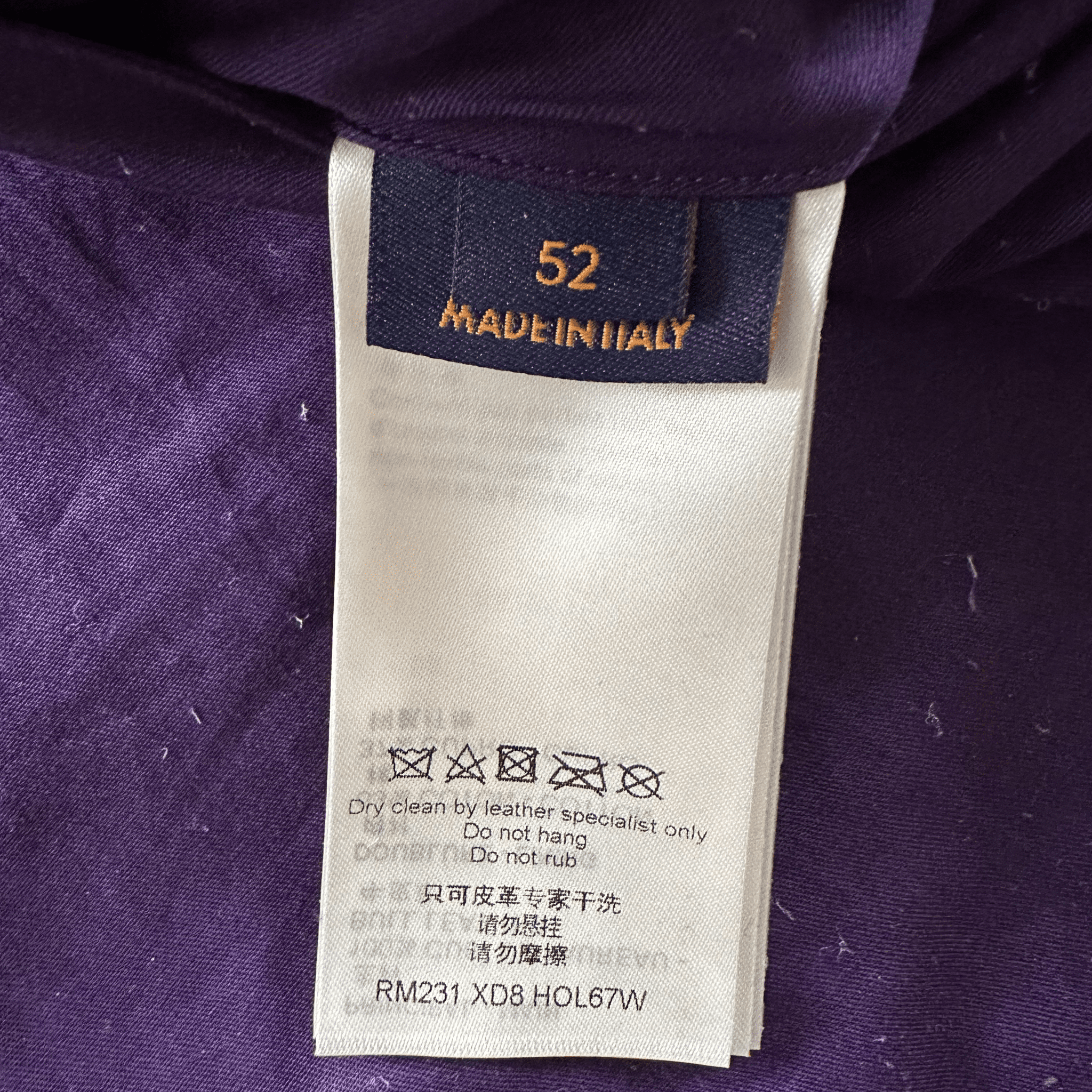 Louis Vuitton Purple Embossed Monogram Suede Workwear Jacket - Morely TrendsLouis Vuitton Type here:)