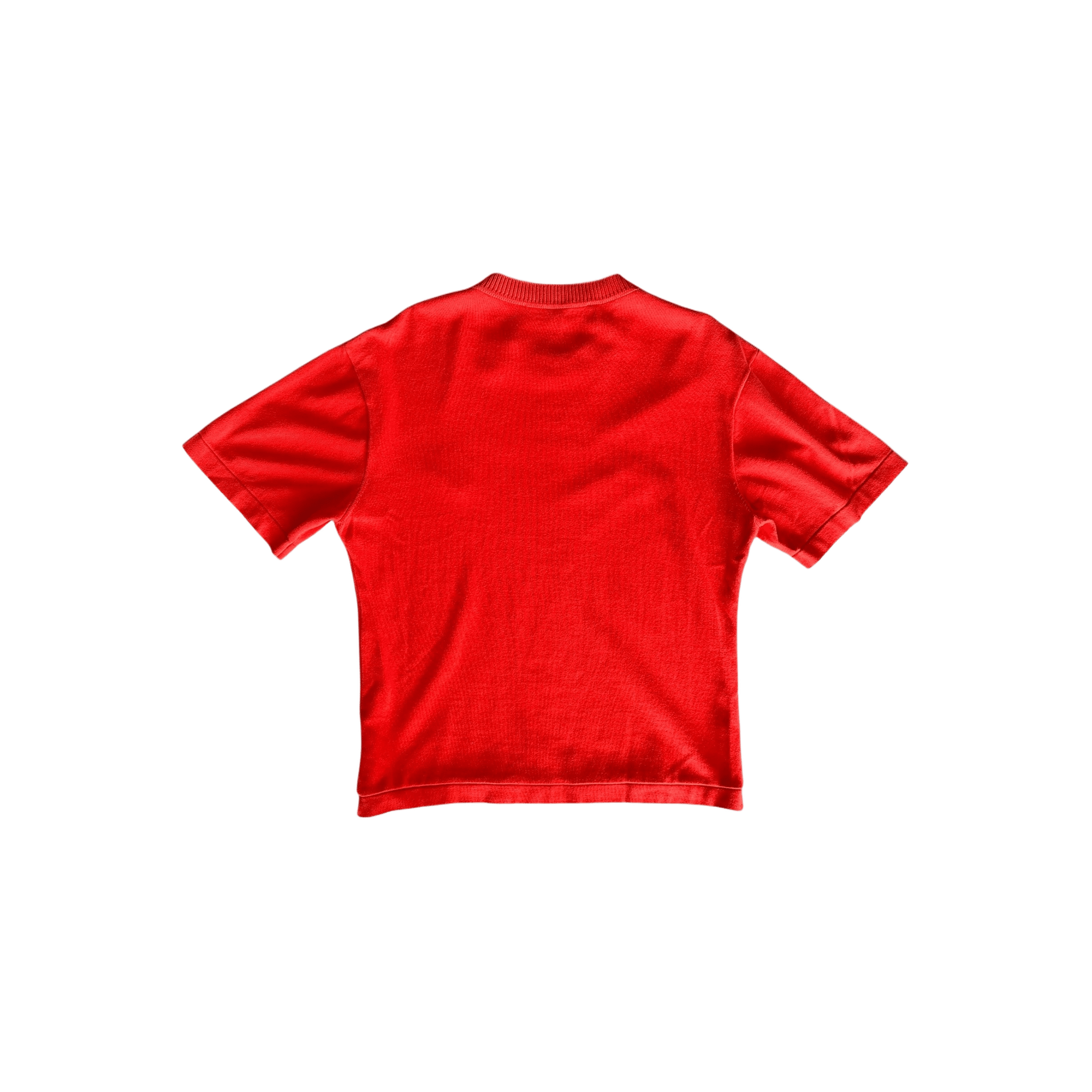 Louis Vuitton Red & White Pin Logo Embroidered T-Shirt - Morely TrendsLouis Vuitton Type here:)