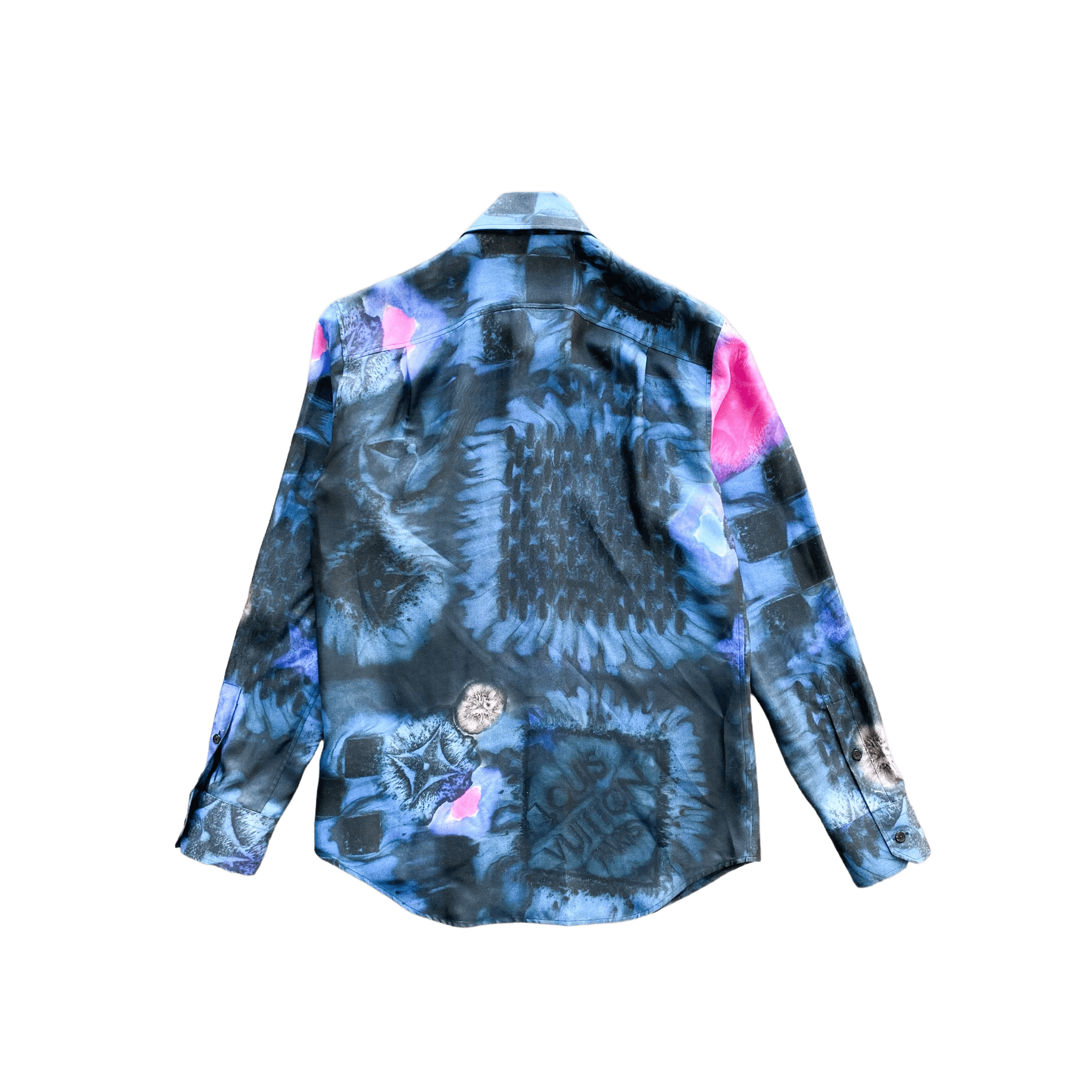 Louis Vuitton Silk Damier Salt Button Up Shirt - Morely TrendsLouis Vuitton Type here:)