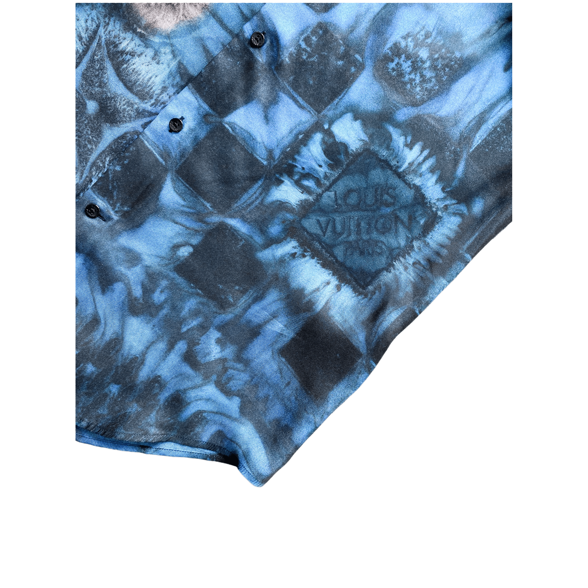 Louis Vuitton Silk Damier Salt Button Up Shirt - Morely TrendsLouis Vuitton Type here:)