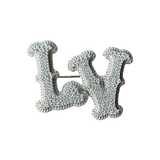 Louis Vuitton Silver & Crystal LV Ranch Brooch - Morely TrendsLouis Vuitton Type here:)