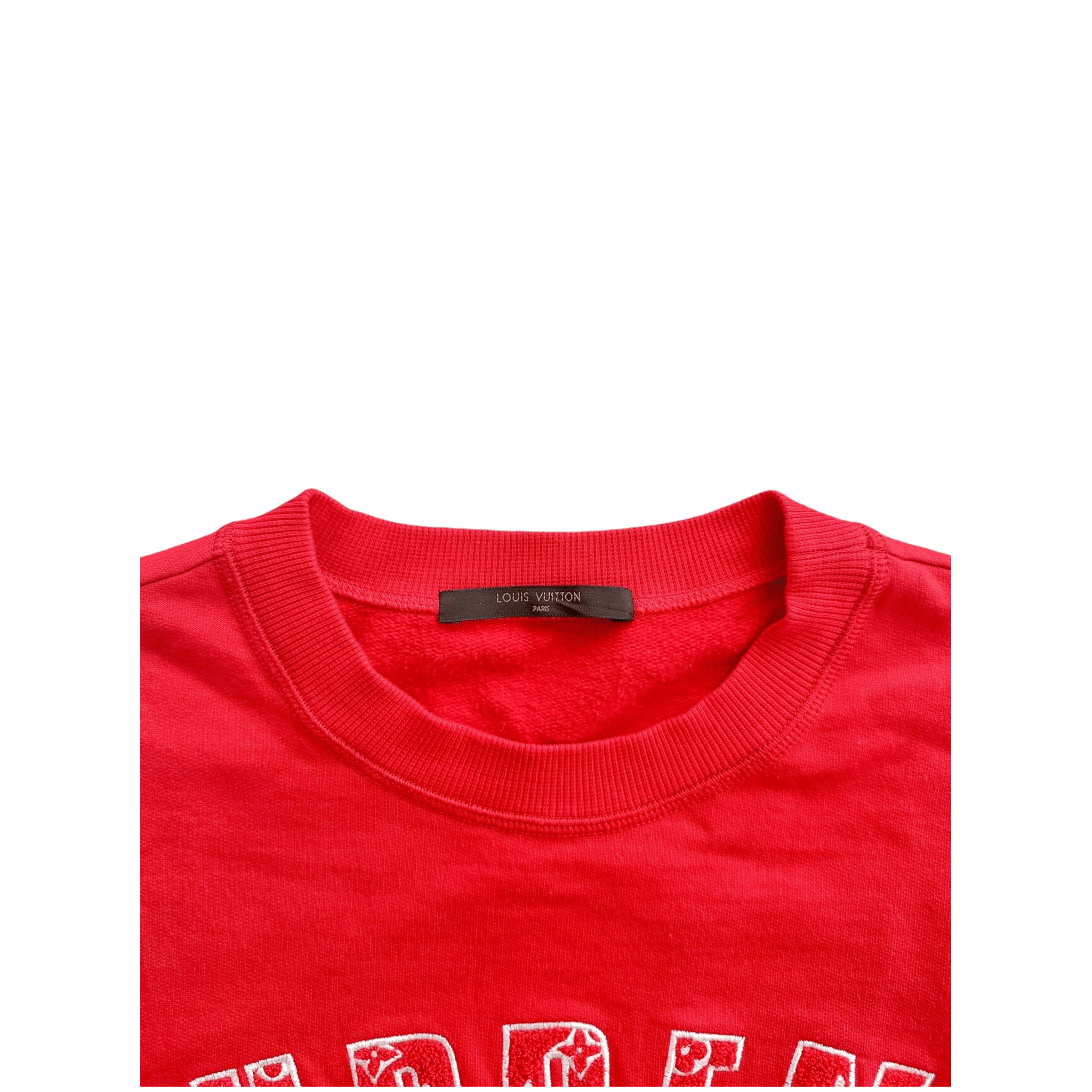 Louis Vuitton Supreme Red & White Arc Logo Sweater - Morely TrendsLouis Vuitton Type here:)