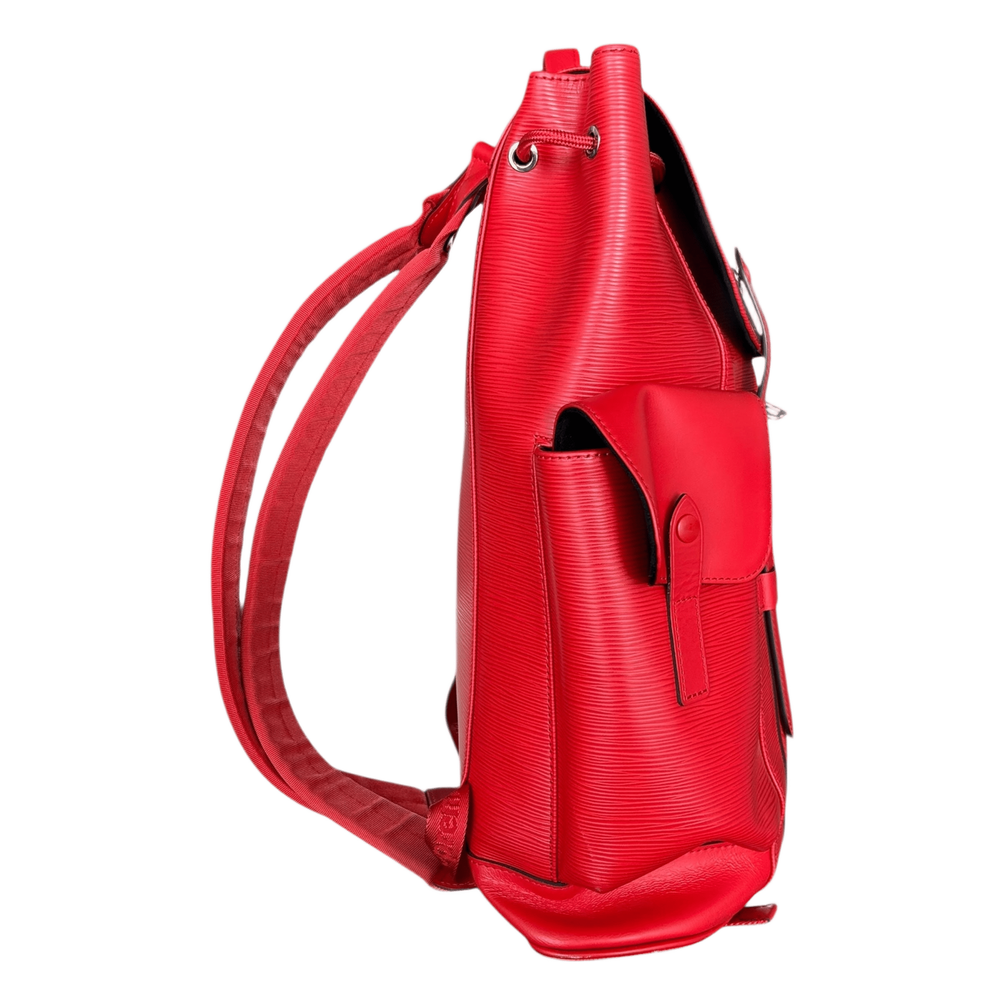 Louis Vuitton Supreme Red & White EPI Christopher Backpack - Morely TrendsLouis Vuitton Type here:)