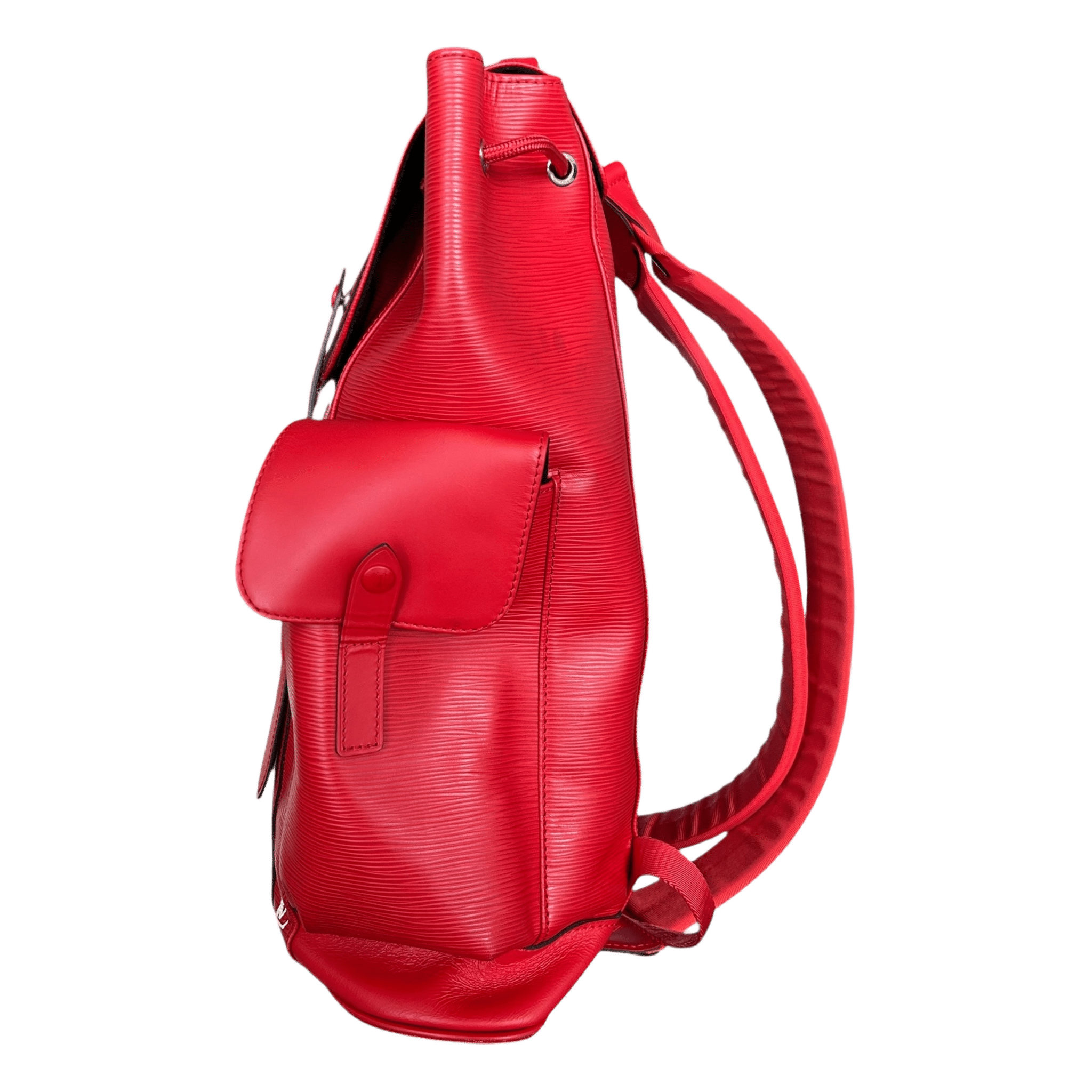 Louis Vuitton Supreme Red & White EPI Christopher Backpack - Morely TrendsLouis Vuitton Type here:)