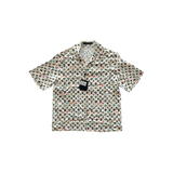 Louis Vuitton Tyler Cream Multicolor Monogram Silk Button Up Shirt - Morely TrendsLouis Vuitton Type here:)
