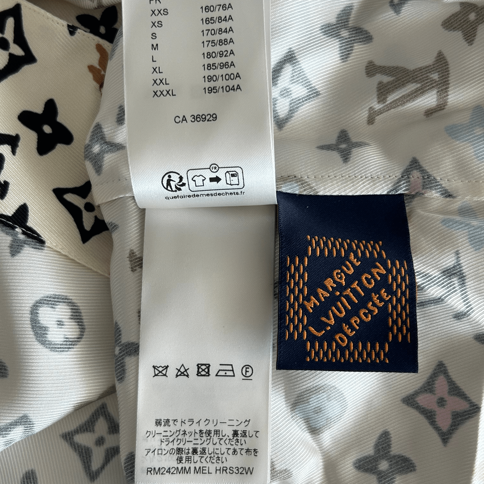 Louis Vuitton Tyler Cream Multicolor Monogram Silk Button Up Shirt - Morely TrendsLouis Vuitton Type here:)