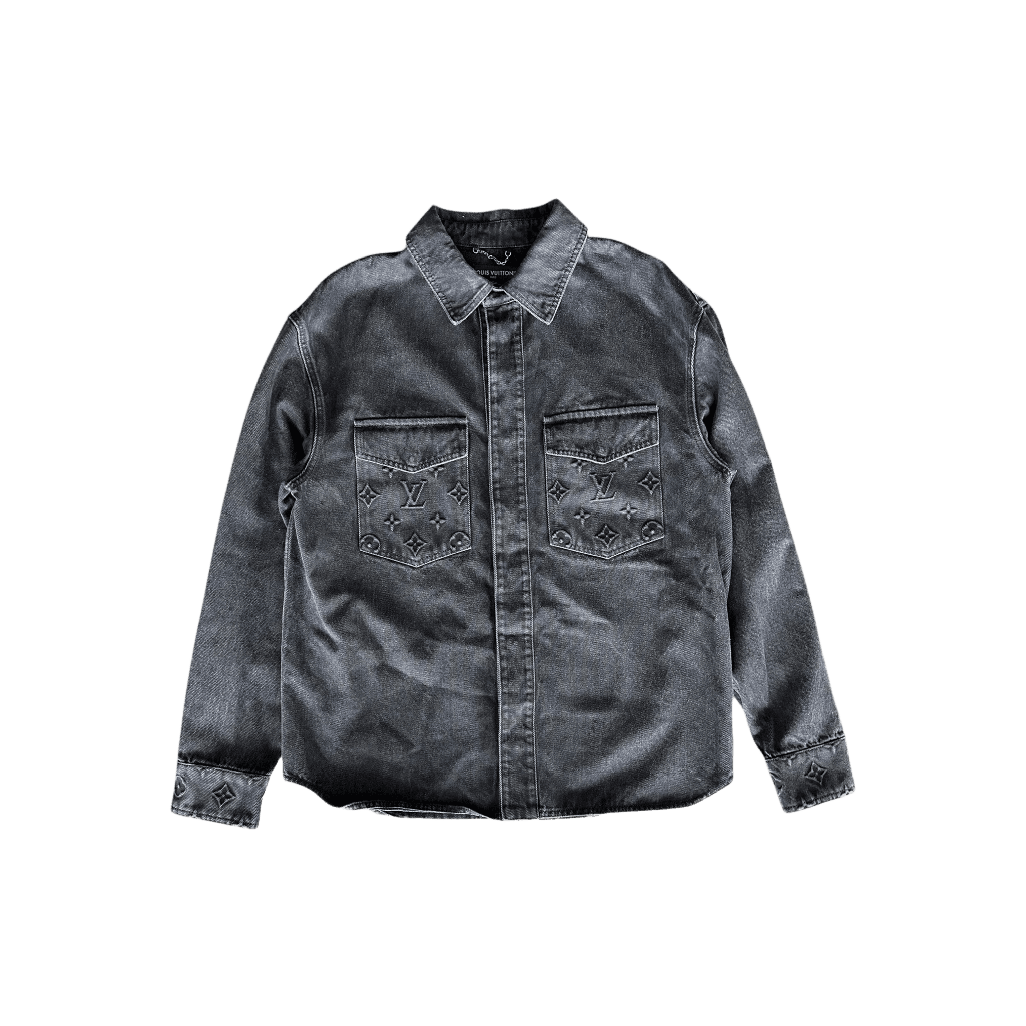 Louis Vuitton Washed Black Denim Monogram Overshirt - Morely TrendsLouis Vuitton Type here:)
