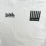 Louis Vuitton White Barcode Logo Tee - Morely TrendsLouis Vuitton Type here:)