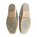 Louis Vuitton White & Beige Bidart Striped Monogram Espadrilles - Morely TrendsLouis Vuitton Type here:)