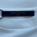 Louis Vuitton White & Blue LV Stitch Logo T-Shirt - Morely TrendsLouis Vuitton Type here:)