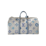 Louis Vuitton White & Blue Watercolor Monogram By The Pool Keepall 50 - Morely TrendsLouis Vuitton Type here:)