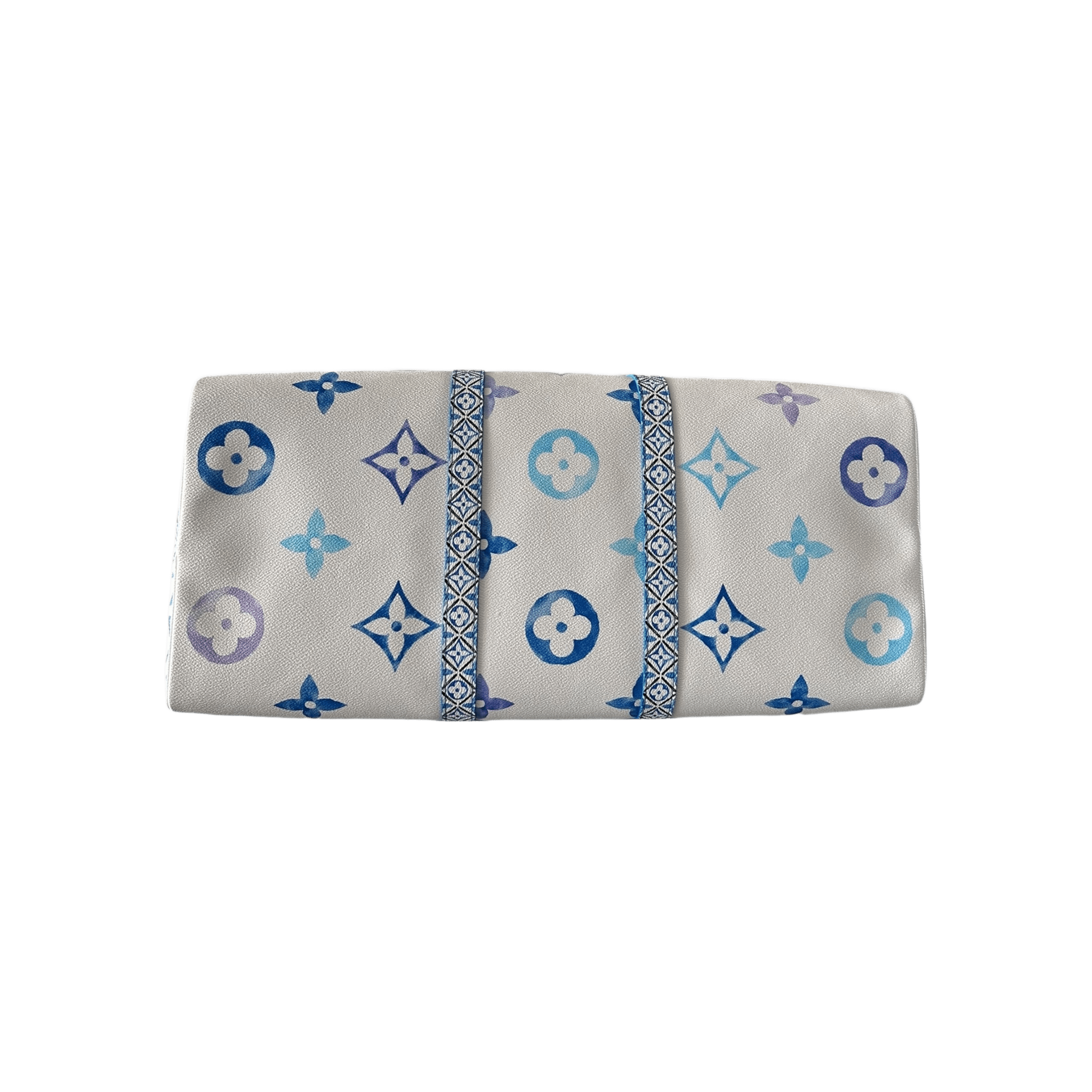 Louis Vuitton White & Blue Watercolor Monogram By The Pool Keepall 50 - Morely TrendsLouis Vuitton Type here:)
