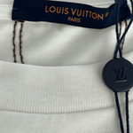 Louis Vuitton White & Brown Embroidered Graphic T-Shirt - Morely TrendsLouis Vuitton Type here:)