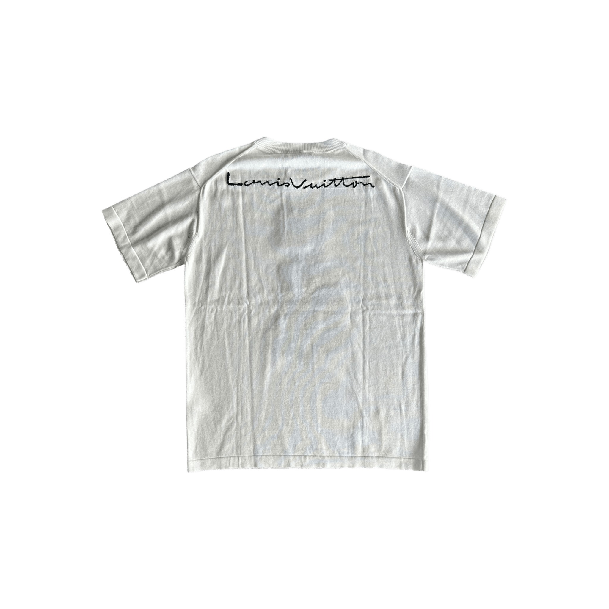 Louis Vuitton White Intarsia Graphic T-Shirt - Morely TrendsLouis Vuitton Type here:)