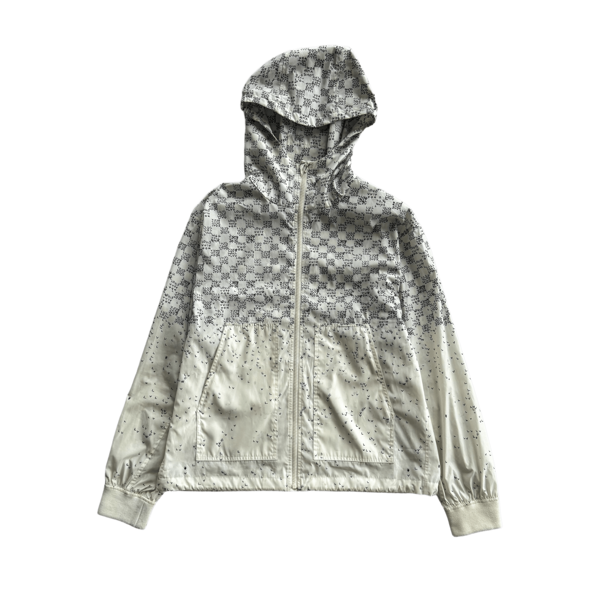 Louis Vuitton White LV Spread Damier Windbreaker - Morely TrendsLouis Vuitton Type here:)