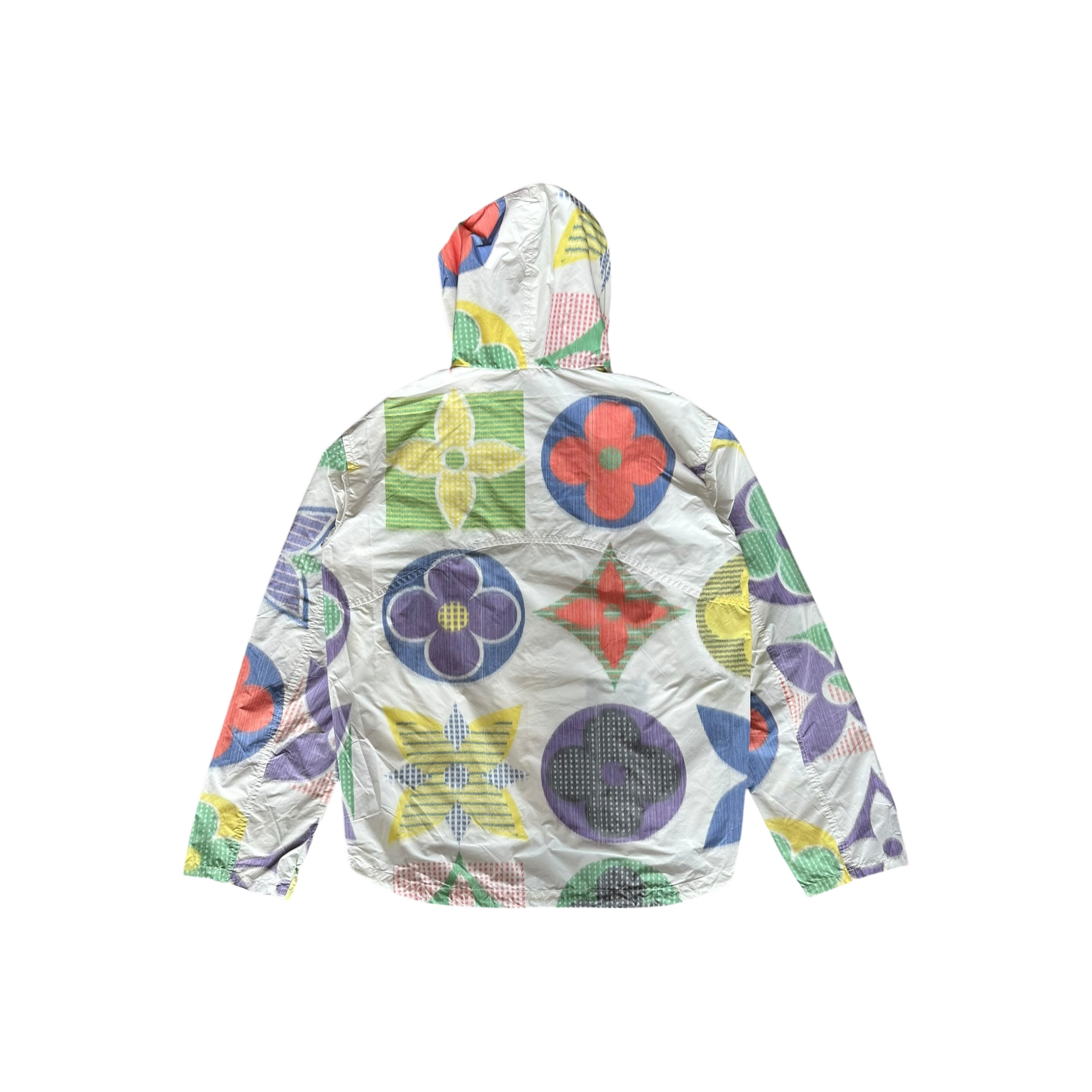 Louis Vuitton White Multicolor Flower Monogram Windbreaker - Morely TrendsLouis Vuitton Type here:)