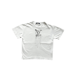 Louis Vuitton White Pendant Logo T-Shirt - Morely TrendsLouis Vuitton Type here:)