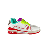 Louis Vuitton White & Red Paris Exclusive Trainer - Morely TrendsLouis Vuitton Type here:)