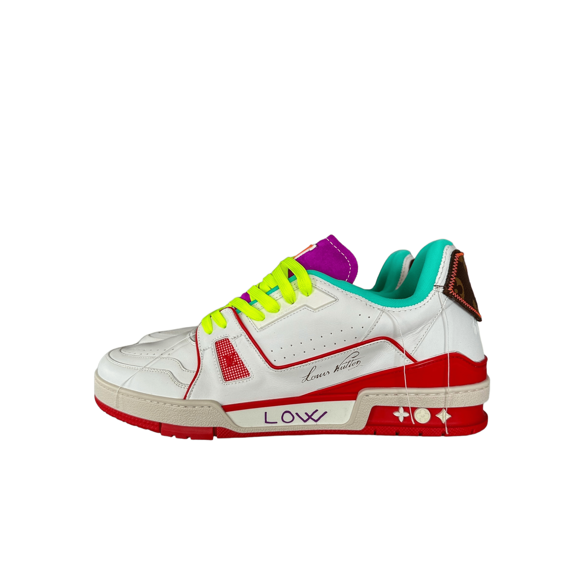 Louis Vuitton White & Red Paris Exclusive Trainer - Morely TrendsLouis Vuitton Type here:)