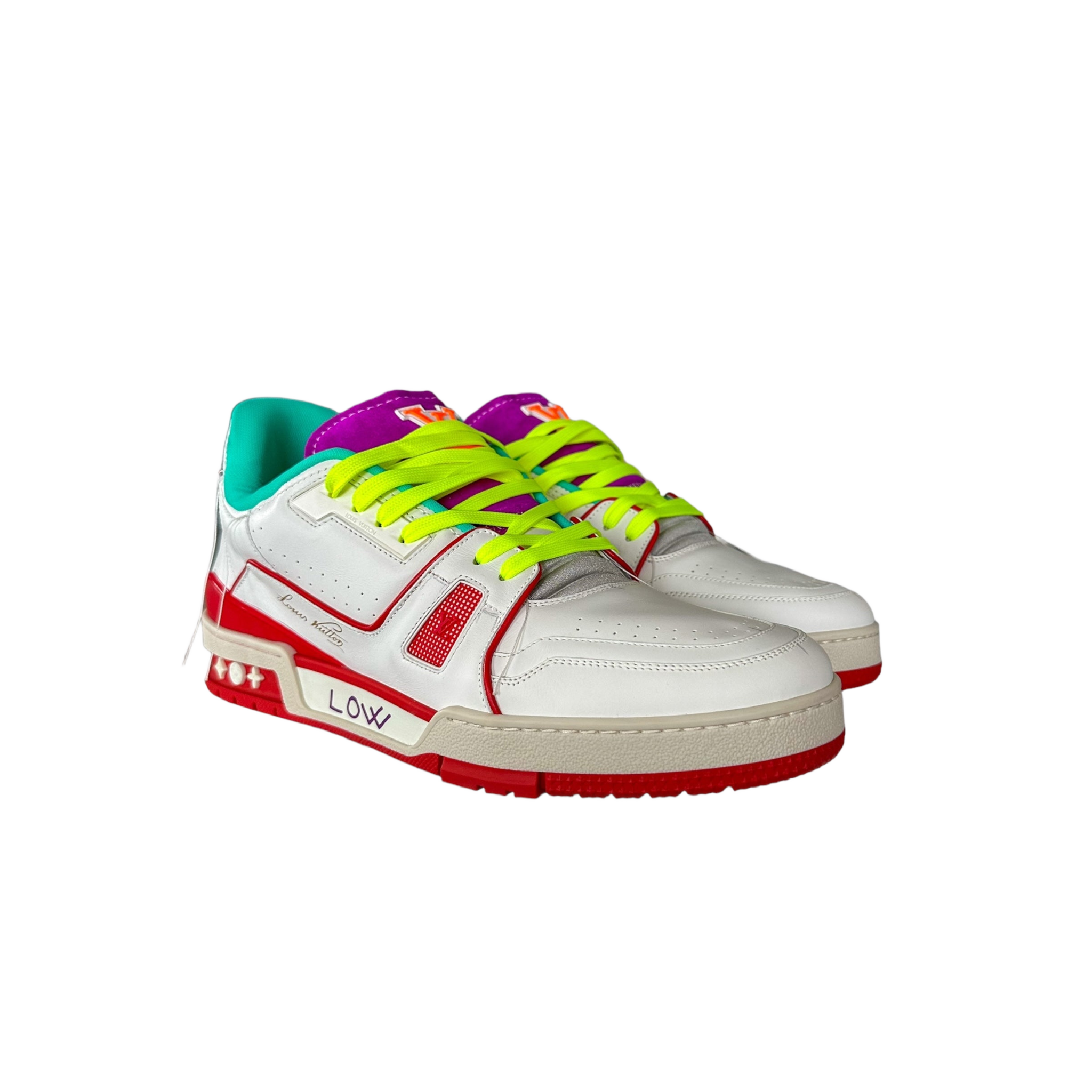Louis Vuitton White & Red Paris Exclusive Trainer - Morely TrendsLouis Vuitton Type here:)