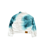 Louis Vuitton White & Turquoise LV Spray Denim Jacket - Morely TrendsLouis Vuitton Type here:)