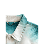 Louis Vuitton White & Turquoise LV Spray Denim Jacket - Morely TrendsLouis Vuitton Type here:)